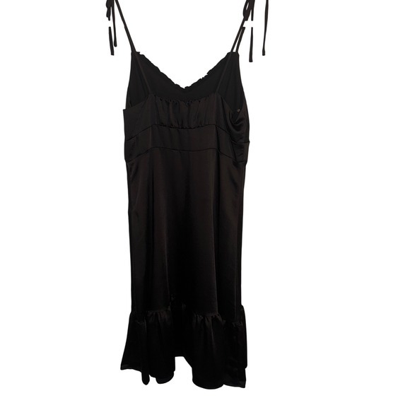 Nine West Black Empire Strappy Fit and Flare Midi‎ Dress Mineral Black Sz M  NEW - Picture 3 of 9